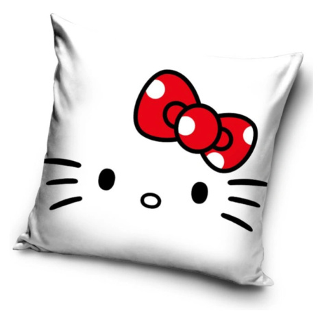 Carbotex Povlak na polštářek 40x40 cm - Hello Kitty Red Bow