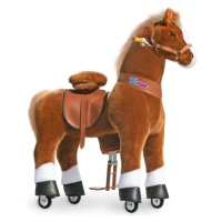 PonyCycle Mechanický jezdící kůň (na kolečkách) pro děti - hnědý varianta: Velikost 5