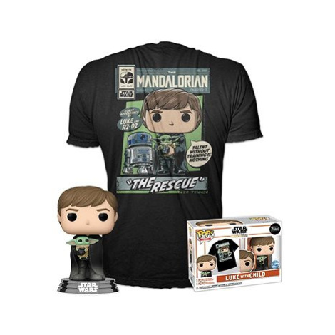 Funko Pop! The Mandalorian Luke with Child 482 T-shirt size L