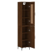 vidaXL Skříň highboard hnědý dub 34,5 x 34 x 180 cm kompozitní dřevo