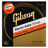 Gibson Flatwound Electric Guitar Strings Ultra-Light