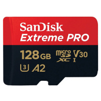 SanDisk micro SDXC karta 128GB Extreme PRO + adaptér SDSQXCD-128G-GN6MA
