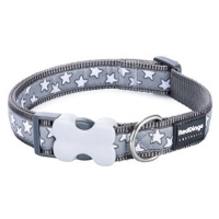 Red Dingo Stars White on Grey 12 mm × 20-32 cm