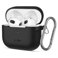 Pouzdro TECH-PROTECT SILICONE HOOK APPLE AIRPODS 3 BLACK (5906302375073)