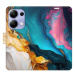 iSaprio Flip pouzdro Colourful Marble pro Xiaomi Redmi Note 13 Pro