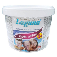 Multifunkční tablety pro chlorovou dezinfekci bazénové vody LAGUNA 3v1 Triplex 5kg