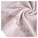 Bavlněná froté osuška s aplikací ALBAN 70x140 cm, růžová, 450 gr Mybesthome