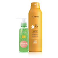 Babé Sun Transparentní opalovací sprej SPF50 200 ml + dárek aloe gel 90 ml