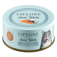 Cat's Love Pure Filets losos 6× 100 g