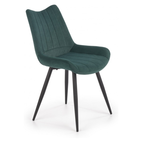 HALMAR Designová židle Minna tmavě zelená