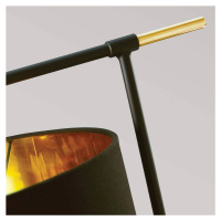 Elstead Stolní lampa Balance, černá/mosaz, černé stínidlo
