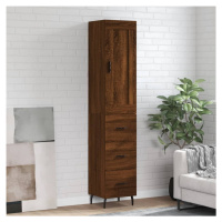 vidaXL Skříň highboard hnědý dub 34,5 x 34 x 180 cm kompozitní dřevo