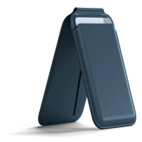 Satechi Vegan-Leather Magnetic Wallet Stand Dark Blue