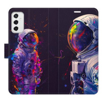 iSaprio Flip pouzdro Neon Astronaut 02 pro Samsung Galaxy M52 5G