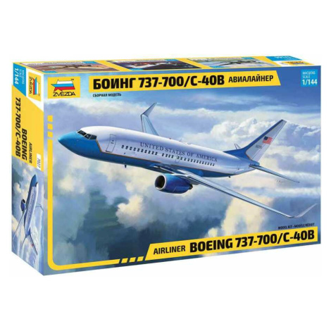 Model Kit letadlo 7027 - Boeing 737-700 / C-40B (1: 144) Zvezda