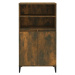 vidaXL Skříň highboard kouřový dub 60 x 36 x 110 cm kompozitní dřevo