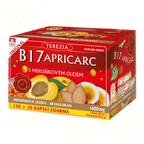 TEREZIA B17 APRICARC s meruňkovým olejem 150+30 kapslí TEREZIA COMPANY