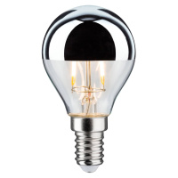 Paulmann LED žárovka E14 827 kapka stříbrná 2,6W