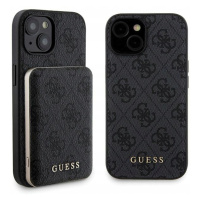 Guess set pro iPhone 15, pouzdro Powerbanka 5000mAh MagSafe černá