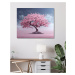 Obrazy na stěnu - Růžový strom Rozměr: 80x100 cm, Rámování: bez rámu a bez vypnutí plátna