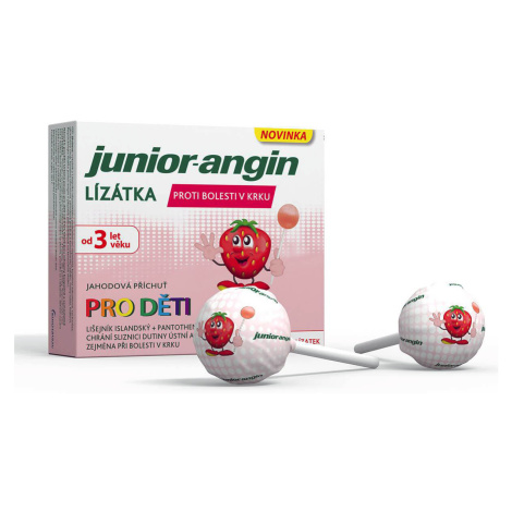 Junior-angin Lízátka Pro Děti 3r+ 8ks