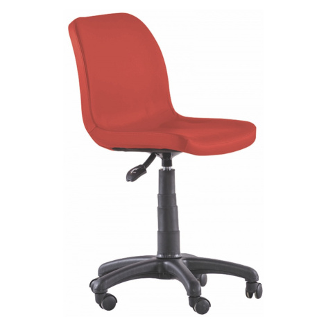 Otočná židle na kolečkách common - červená