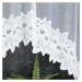 Dekorační oblouková krátká záclona na žabky BASTIA 150 bílá 300x150 cm MyBestHome
