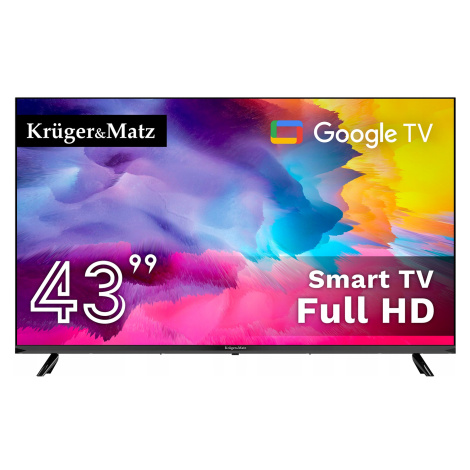 Kruger&Matz 43 Fhd Google Tv DVB-T2/T/C H.265 Hevc