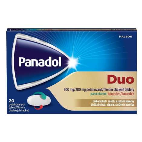 Panadol Duo 500mg/200mg 20 potahovaných tablet