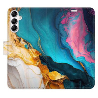 iSaprio Flip pouzdro Colourful Marble pro Samsung Galaxy A14 / A14 5G