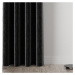 Dekorační velvet závěs s kroužky HOLLAND černá 140x260 cm (cena za 1 kus) MyBestHome