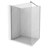 MEXEN/S Kioto Sprchová zástěna WALK-IN 100 x 200 cm, transparent 8 mm, grafit metal 800-100-101-