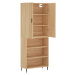 vidaXL Skříň highboard dub sonoma 69,5 x 34 x 180 cm kompozitní dřevo