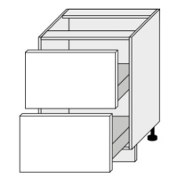 ArtExt Kuchyňská skříňka spodní, D2A/60 Quantum Barva korpusu: Bílá