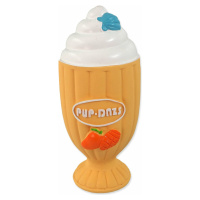 Hračka DF Latex sklenice zmrzlinová se zvukem oranžová 15cm