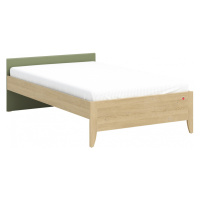 Studentská postel 120x200cm habitat - dub/zelená