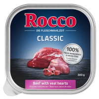 Výhodné balení Rocco Classic mističky 27 x 300 g - hovězí s telecím srdcem