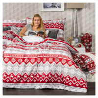 4Home Vánoční bavlněné povlečení Red Nordic