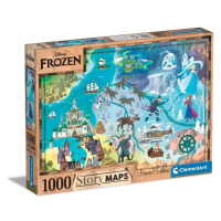 Puzzle Disney Mapa Frozen 1000 dílků