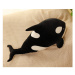 Plyšák Orca Cuddly 40cm černý