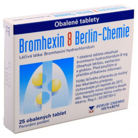 Bromhexin Berlin-chemie 8mg 25 tablet
