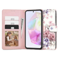 Pouzdro TECH-PROTECT WALLET GALAXY A35 5G BLOSSOM FLOWER (5906203691975)