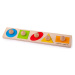 Bigjigs Toys Vkládací puzzle tvary LUCAS vícebarevné