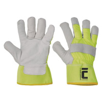 Zimní kombinované rukavice CASSOWARY Winter, reflexní žluté