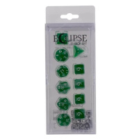 Sada kostek UltraPro Eclipse Acrylic RPG s krabičkou - 11 ks - Forest Green