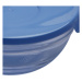 5-dílná sada skleněných dóz Renberg s víkem / různé velikosti / modré víko / transparentní