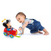 CLEMENTONI Baby autíčko tahací s myškou Mickey Mouse plast pro miminko