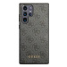 Guess hard silikonový obal Samsung Galaxy S24 ULTRA black 4G Metal Gold Logo