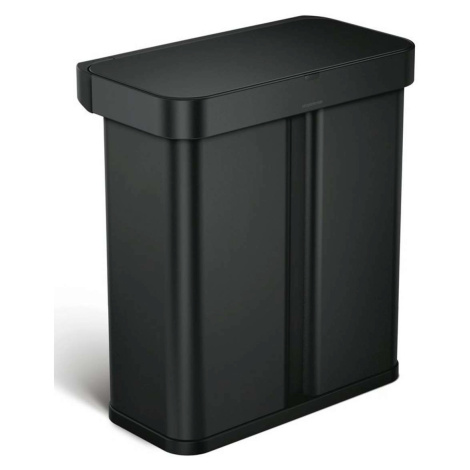 Simplehuman Koše - Bezdotykový koš na tříděný odpad, s hlasovým a pohybovým ovládáním, 58 l, mat
