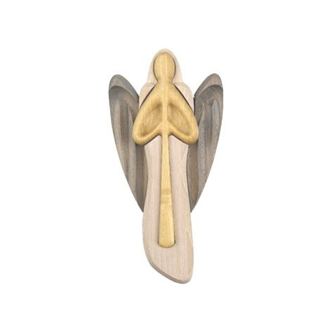 AMADEA Dřevěný anděl s flétnou, barevný, masivní dřevo, 22x12x2 cm